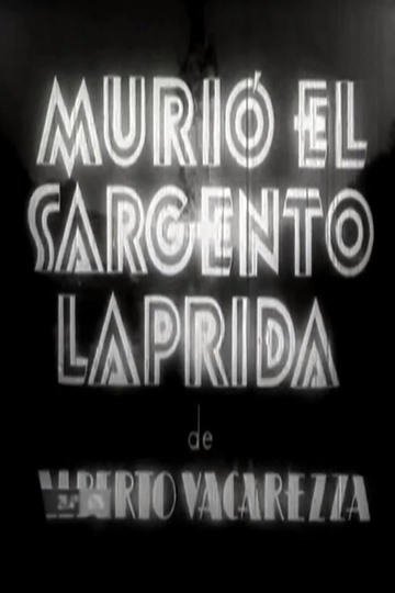 Murió el sargento Laprida Poster