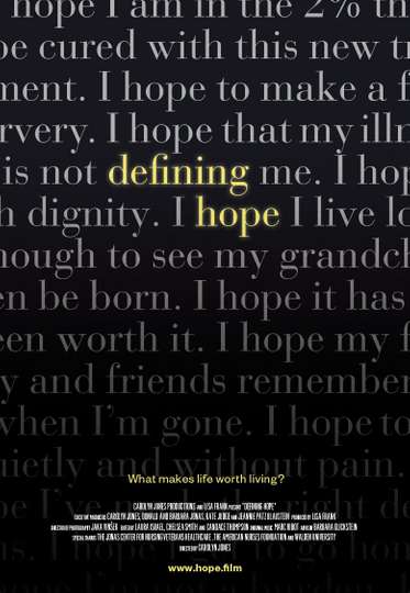 Defining Hope Poster
