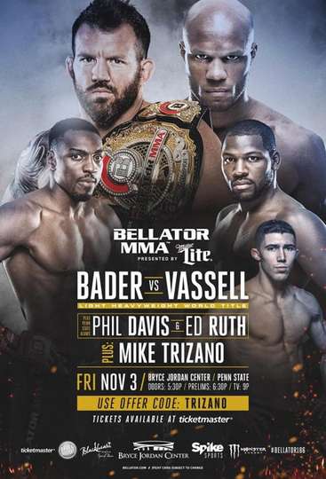 Bellator 186 Bader vs Vassell Poster
