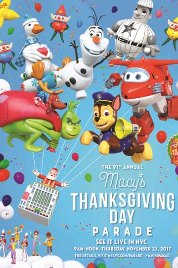 91st Annual Macy's Thanksgiving Day Parade Poster