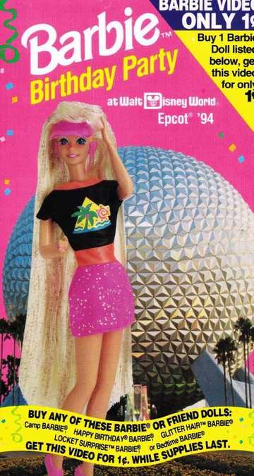 Barbie Birthday Party at Walt Disney World Epcot '94 Poster