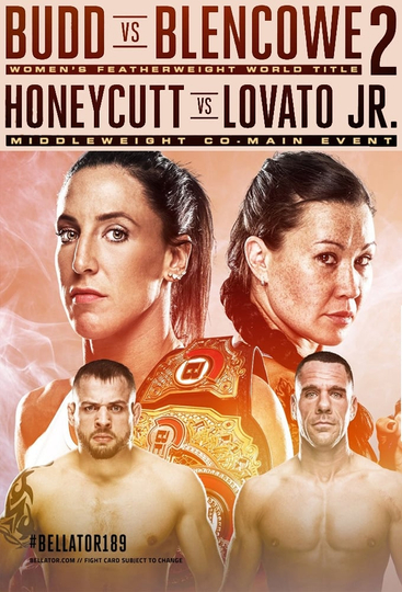 Bellator 189 Budd vs Blencowe 2 Poster