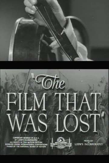 The Film That Was Lost Poster
