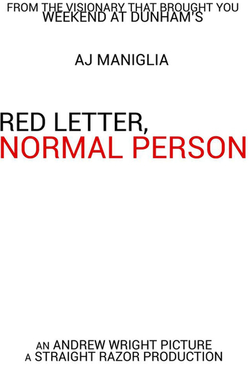 Red Letter Normal Person Poster