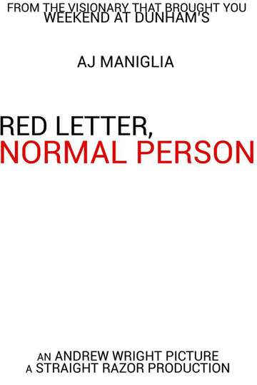 Red Letter Normal Person Poster