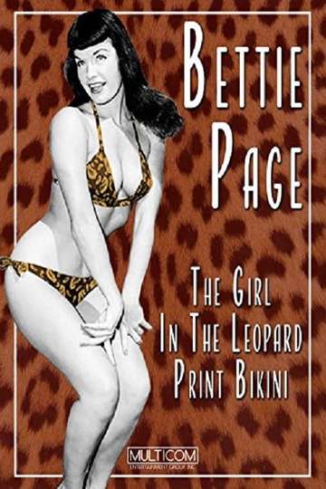Bettie Page The Girl in the Leopard Print Bikini Poster