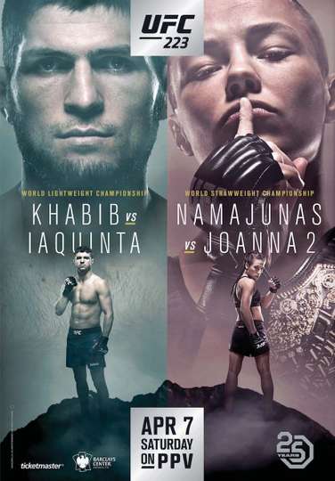 UFC 223: Khabib vs. Iaquinta Poster