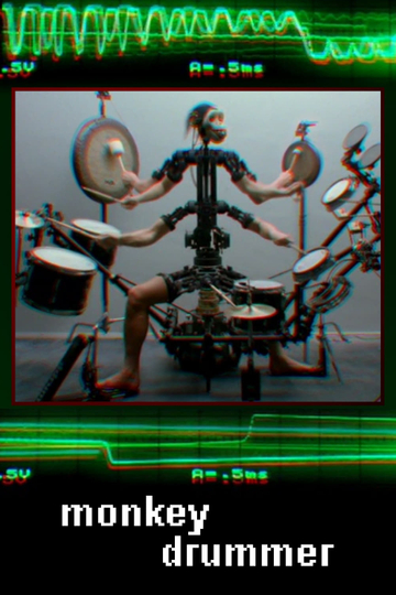 Monkey Drummer Poster