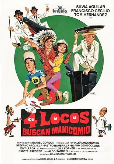 Cuatro locos buscan manicomio Poster