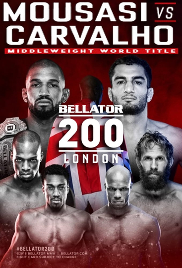 Bellator 200 Carvalho vs Mousasi Poster