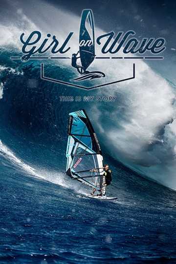 Girl on Wave Poster