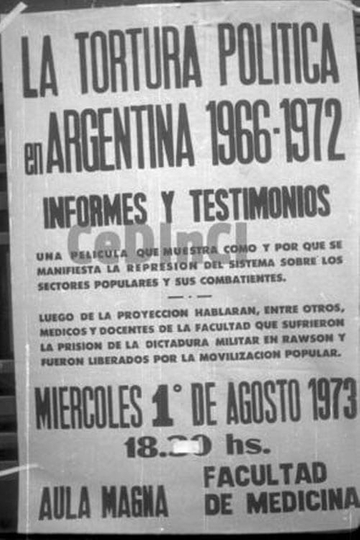 Informes y testimonios La tortura política en Argentina 19661972 Poster