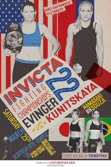 Invicta FC 22 Evinger vs Kunitskaya II Poster