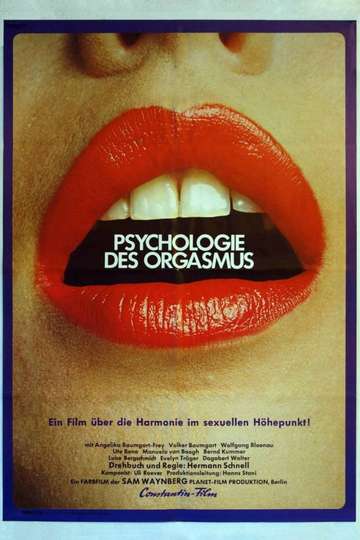 Psychology of the Orgasm Poster