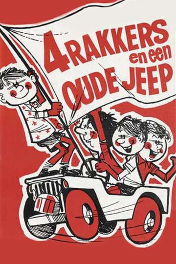 Vier Rakkers en Een Oude Jeep Poster