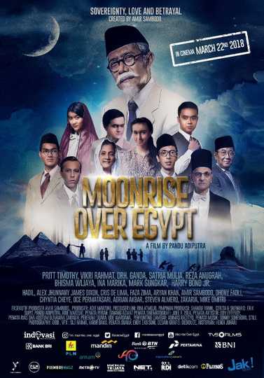 Moonrise Over Egypt Poster