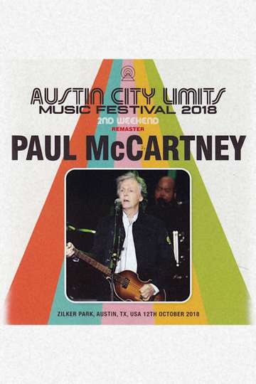 Paul McCartney Live at Austin City Limits Music Festival 2018 Poster