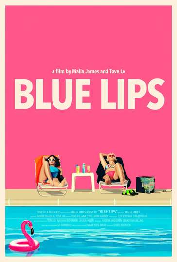 Blue Lips Poster