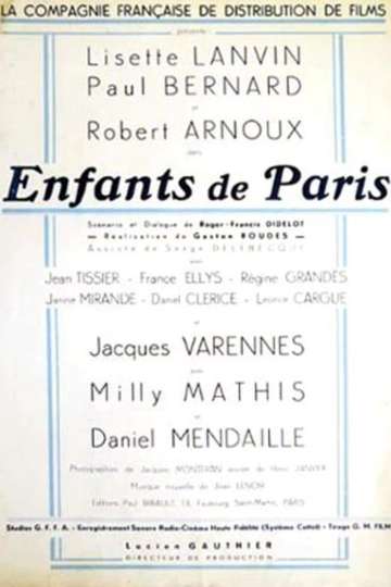 Enfants de Paris Poster