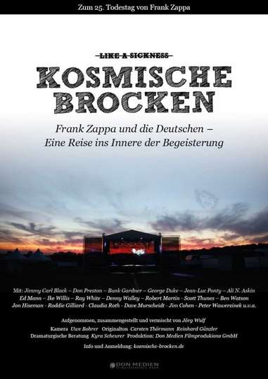 Kosmische Brocken  Frank Zappa und die Deutschen Poster