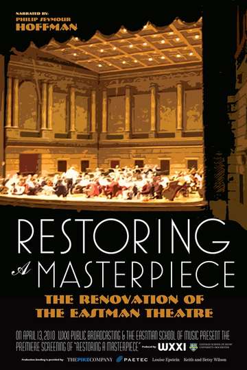 Restoring a Masterpiece The Renovation of Eastman Theatre Poster