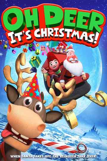 Oh Deer Its Christmas Poster