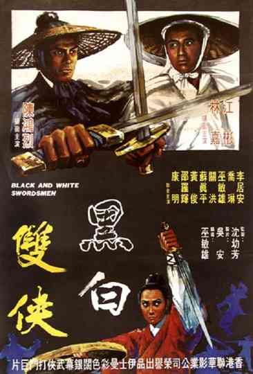 Black and White Swordsmen Poster