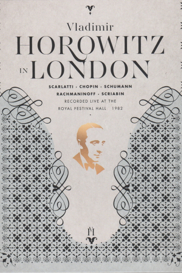 Horowitz in London Poster