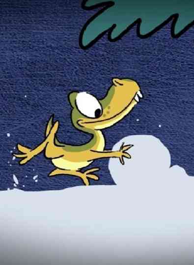 Snow Dinosaur Poster