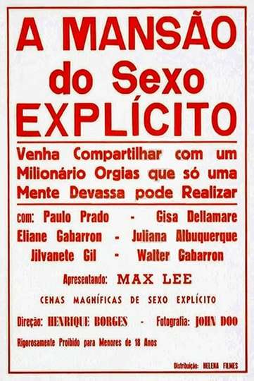 A Mansão do Sexo Explícito Poster