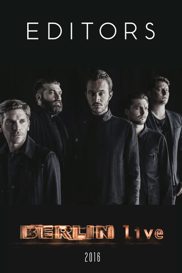 Editors  Berlin Live Poster