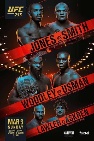 UFC 235: Jones vs. Smith Poster