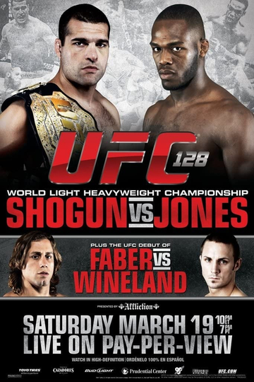 UFC 128 Shogun vs Jones Poster