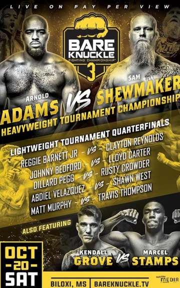 Bare Knuckle Fighting Championship 3 Poster