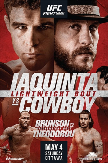 UFC Fight Night 151 Iaquinta vs Cowboy Poster