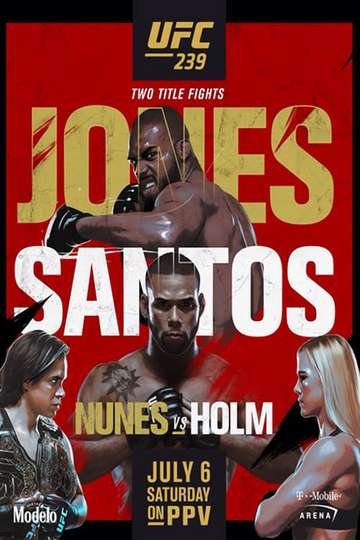 UFC 239 Jones vs Santos Poster