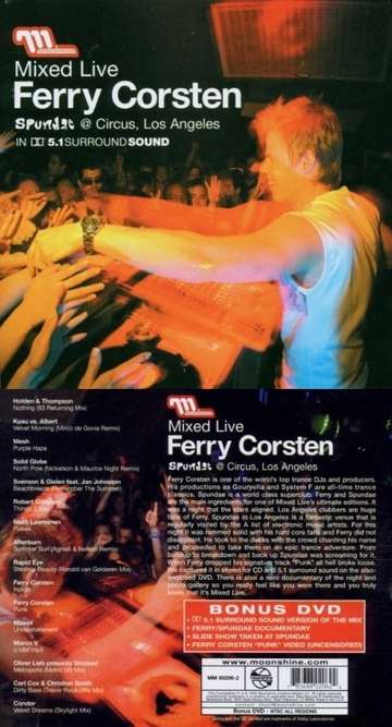 Ferry Corsten  Mixed Live Spundae  Circus Los Angeles