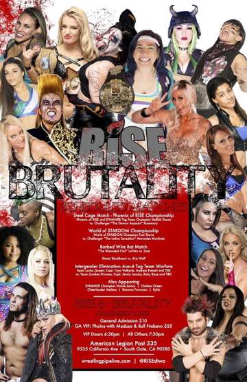 RISE Wrestling RISE 6 Brutality Poster