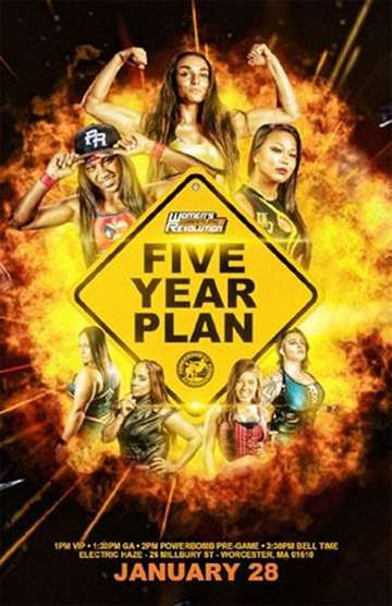 Womens Wrestling Revolution WWR Five Year Plan Poster