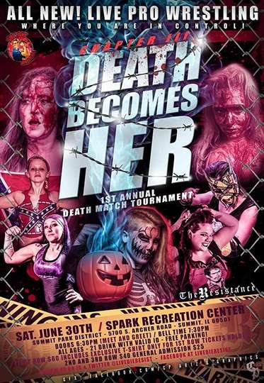 ResistanceGirl Fight Chapter III Death Becomes Her Female Deathmatch Tournament Poster