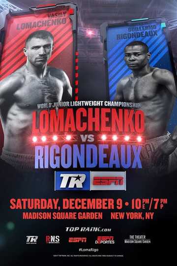 Vasyl Lomachenko vs Guillermo Rigondeaux Poster