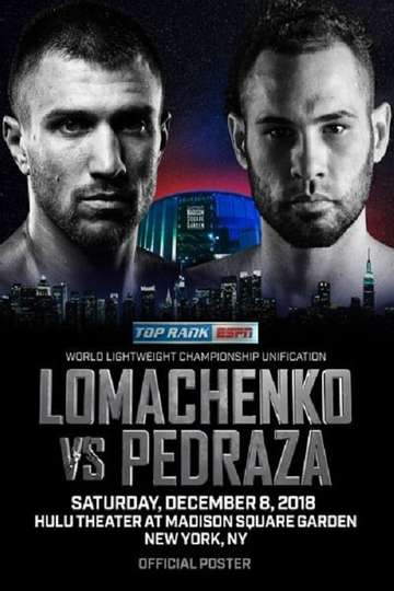 Vasyl Lomachenko vs Jose Pedraza Poster