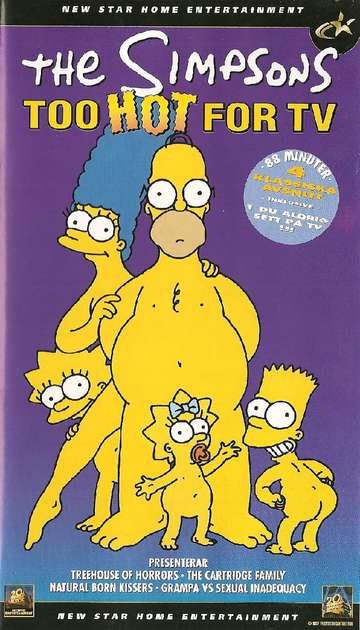 The Simpsons Too Hot For TV Poster