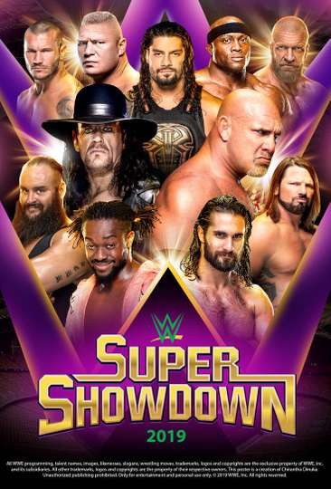 WWE Super ShowDown 2019 Poster