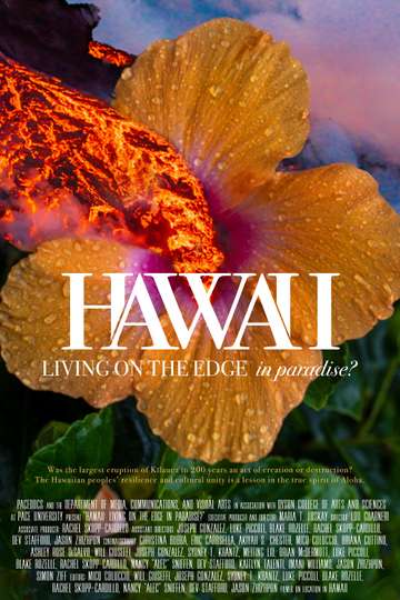 Hawaii Living on the Edge in Paradise Poster
