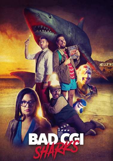 Bad CGI Sharks Poster