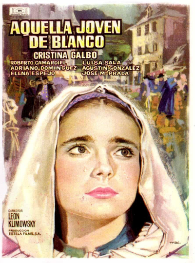 Aquella joven de blanco Poster