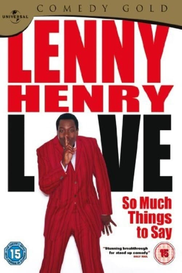 Lenny Henry Live  So Much Things To Say Poster