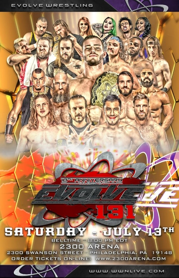 EVOLVE 131-- 10th Anniversary Poster