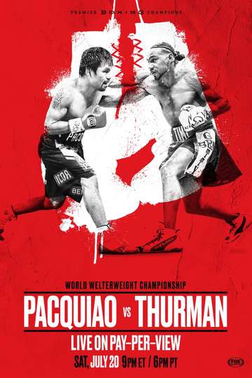 Manny Pacquiao vs Keith Thurman Poster